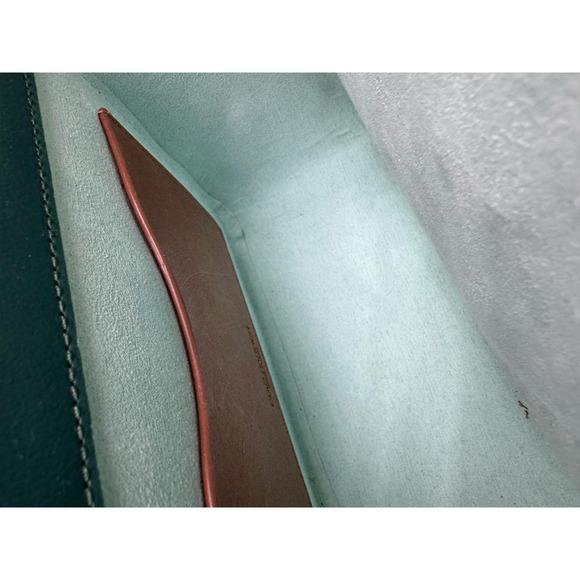 Edie Parker‎ Dalmation Print Real Calf Hair Leather Hand Bag Green - Picture 8 of 12